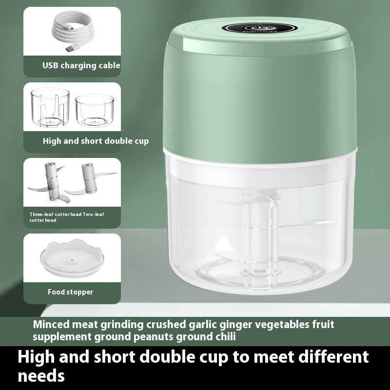 Mini Wireless Electric Garlic Press & Masher