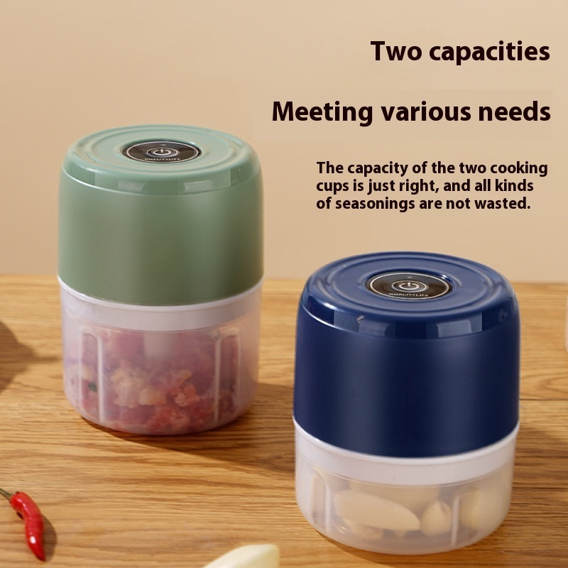 Mini Wireless Electric Garlic Press & Masher