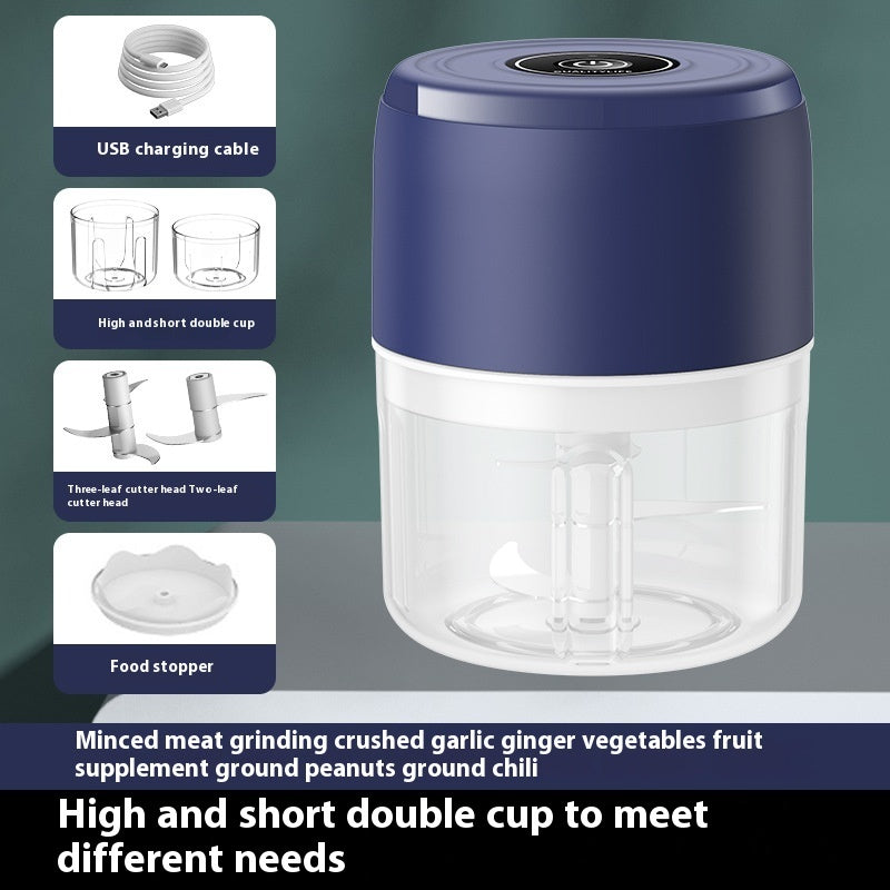 Mini Wireless Electric Garlic Press & Masher