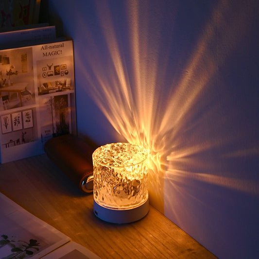 Crystal Water Ripple Projector Night Lamp