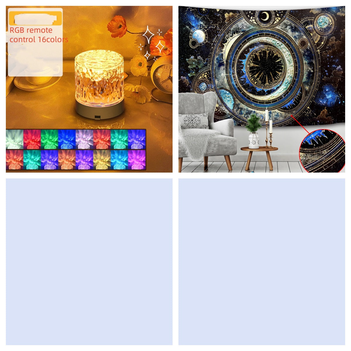 Crystal Water Ripple Projector Night Lamp