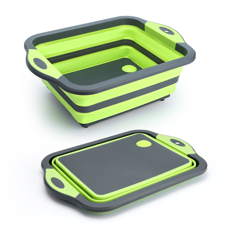 Multifunctional Folding Sink & Cutting Board 3-in-1