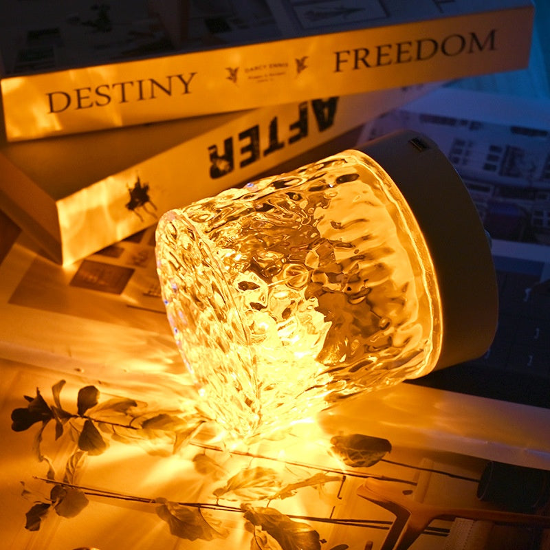 Crystal Water Ripple Projector Night Lamp