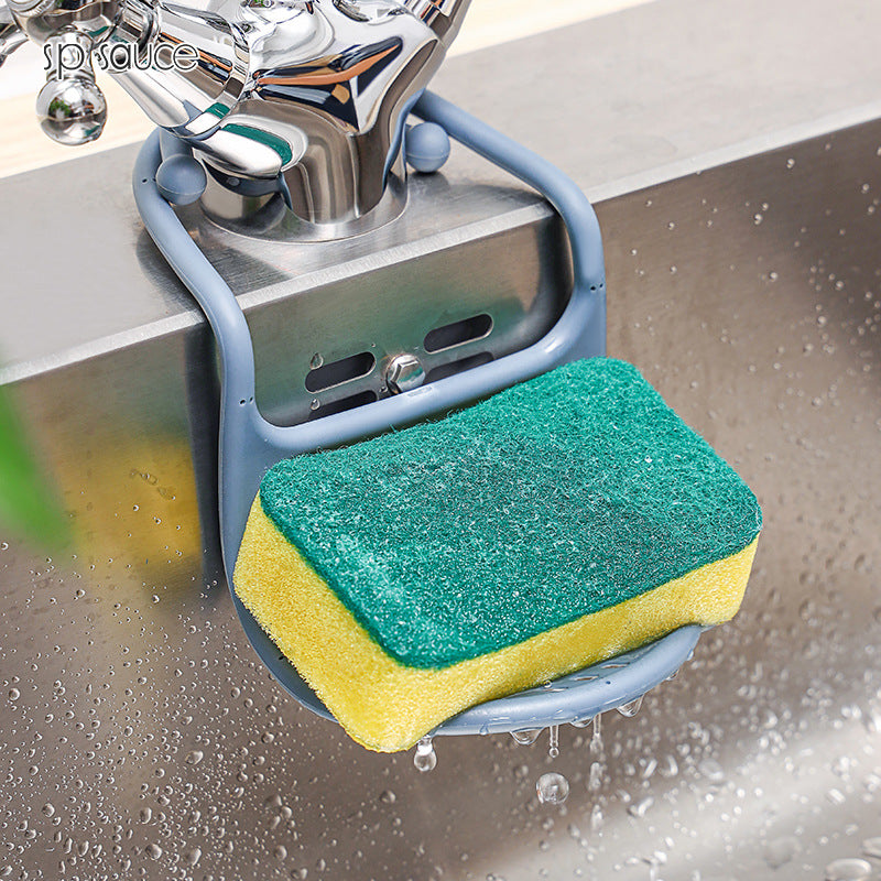 Flexible Hanging Sink Basket – Sponge &amp; Mop Storage Rack